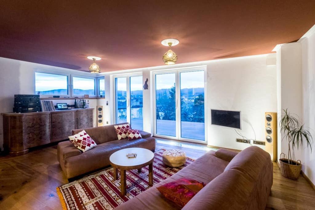 Апартаменты Wohlfuehloase Mit Blick Auf Трир Экстерьер фото